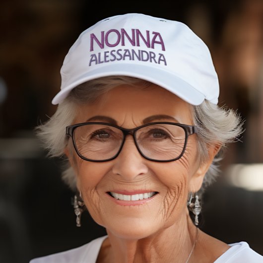 Nonna Personalisiert Stickerhut Bestickte Baseballkappe