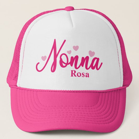 Nonna Personalisiert Trucker Hat Truckerkappe (Vorderseite)