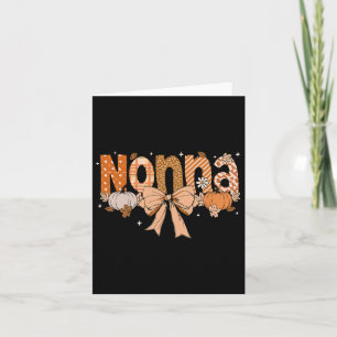 Nonna Pumpkin Fall Coquette Bow Erntedank Mama W Karte