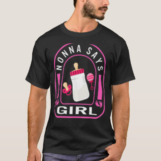 Nonna sagt Girl Men Vatertag Neue Baby-Schwangersc T-Shirt