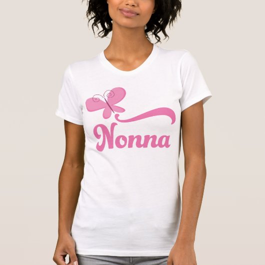 Nonna Schmetterlings-Geschenk T-Shirt (Vorderseite)