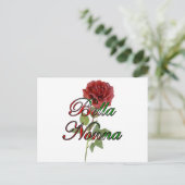 Nonna (schöne italienische Großmutter) Postkarte (Stehend Vorderseite)