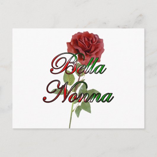 Nonna (schöne italienische Großmutter) Postkarte (Vorderseite)