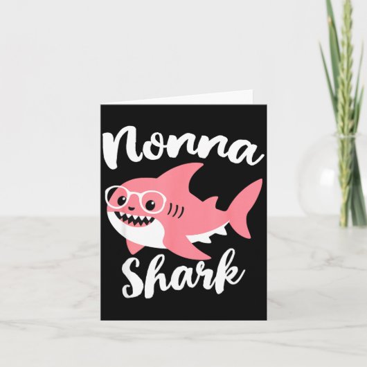 Nonna Shark Mother's Day Grandma Funny  Karte (Vorderseite)