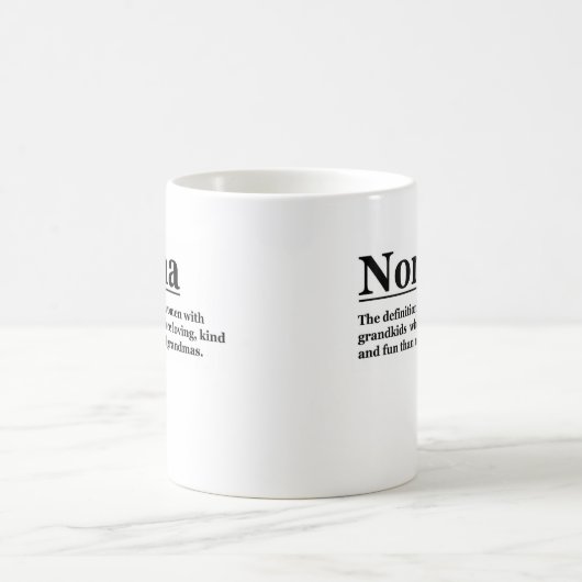 Nonna Tasse. Personalisiertes Großmutter-Geschenk. Kaffeetasse (Mittel)