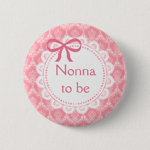 Nonna to be Pink Lace Baby Shooting-Taste Button