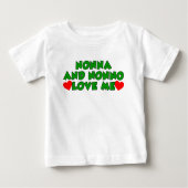 Nonna und Nonno Liebe ich Baby T-shirt (Vorderseite)