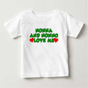 Nonna und Nonno Liebe ich Baby T-shirt