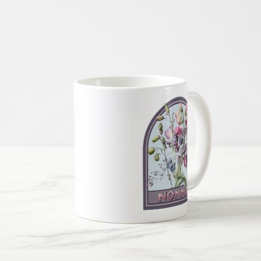 Nonna Vintag Floral Großmutter Kaffeetasse (VorderseiteRechts)
