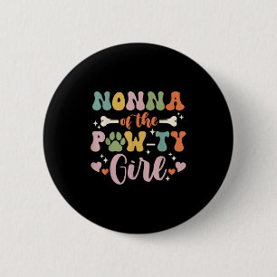 Nonna von der pawty Girl Dog Oma Familie Matchin Button