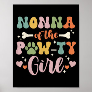Nonna von der pawty Girl Dog Oma Familie Matchin Poster