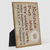 Nonna's Bed and Breakfast Was passiert im Plaque Fotoplatte (Seite)