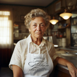 Nonna's Italian Kitchen Pretty Typography Schürze