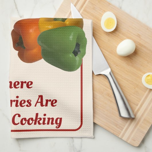 "Nonna's Kitchen" Offenes Küchentuch (Viertel Falte)