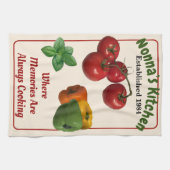 "Nonna's Kitchen" Offenes Küchentuch (Horizontal)