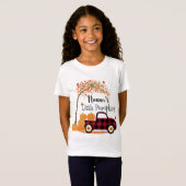 Nonnas kleine Kürbiskins Red Truck Herbst T-Shirt (Vorne ganz)
