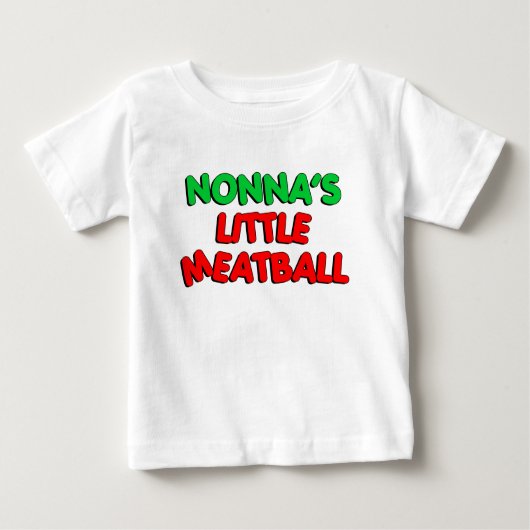 Nonnas kleiner Fleischball Baby T-shirt (Vorderseite)