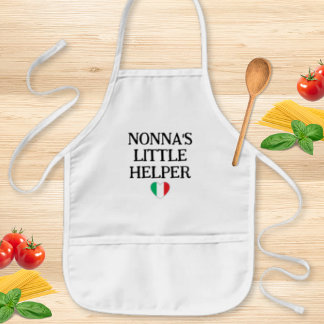 Nonnas kleiner Helfer Kinder - Italienische Flagge Kinderschürze