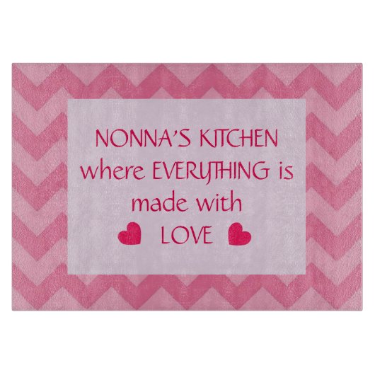 Nonnas Küche kundengerecht Schneidebrett (Vorderseite)