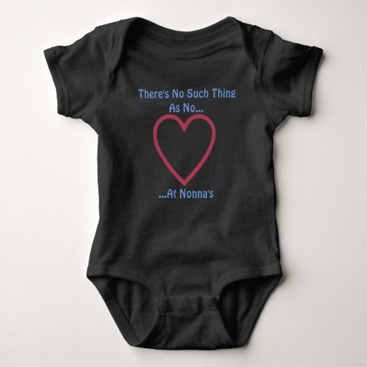 Nonnas Typ T - Shirt Baby Bodysuit (Vorderseite)