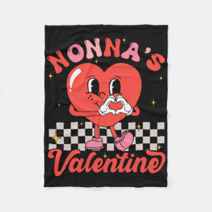 Nonnas Valentinstag Frohen Valentinstag Junge Mädc Fleecedecke