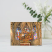 Nonnberg Abbey Stains Glass Postkarte (Stehend Vorderseite)