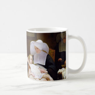 Nonne kümmerte sich für ein krankes Kind Kaffeetasse