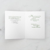 Nonne, Weihnachtspoinsettia Feiertagskarte (Innenseite)