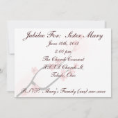 Nonnen 25. Jubiläum - Einladungen (Rückseite)