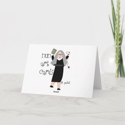 Nonnen 50. Jubiläum - Geschenke für Blumendesign Karte (Rückseite)