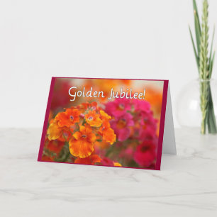 Nonnen 50. Jubiläum - Geschenke für Blumendesign Karte