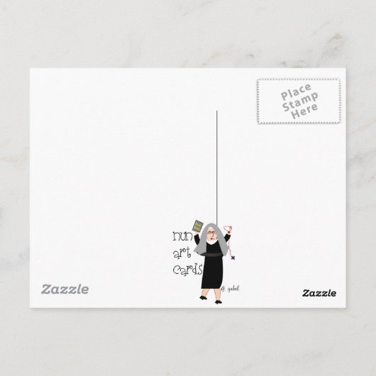 Nonnen 50. Jubiläum - Geschenke für Blumendesign Postkarte (Rückseite)