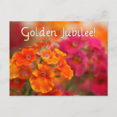 Nonnen 50. Jubiläum - Geschenke für Blumendesign Postkarte (Vorderseite)