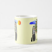 Nonnen Äpfelkarten und Geschenke stehlen Kaffeetasse (Mittel)