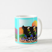 Nonnen auf Fahrrad-Kunst-Geschenken Kaffeetasse (VorderseiteRechts)