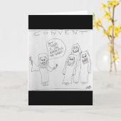 Nonnen Breaking the Habit Gruß Karte (Gelbe Blume)