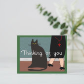 Nonnen "Denken Sie an Sie" Karten & Geschenke-Katz (Stehend Vorderseite)