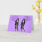 Nonnen "Extreme Irritation" Geschenke Karte (Gelbe Blume)