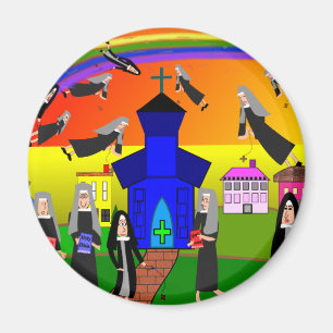 Nonnen-"fliegende Nonnen-" wunderliche Kunst Magnet
