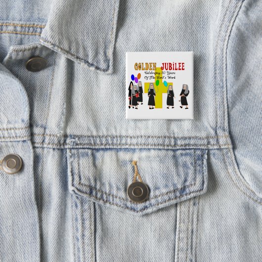 Nonnen-goldene Jubiläum-Geschenke Button (Beispiel)