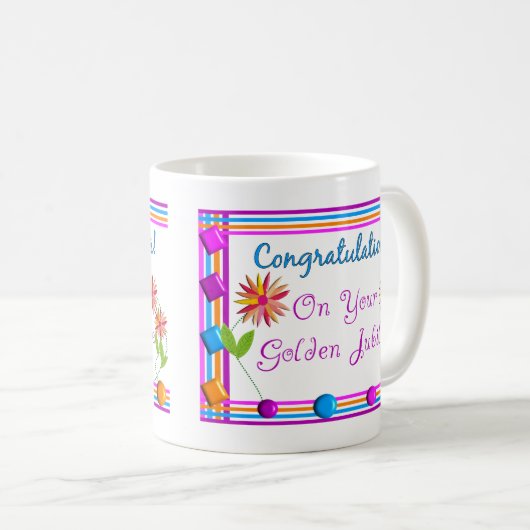 Nonnen-goldene Jubiläum-Geschenke Kaffeetasse (VorderseiteRechts)