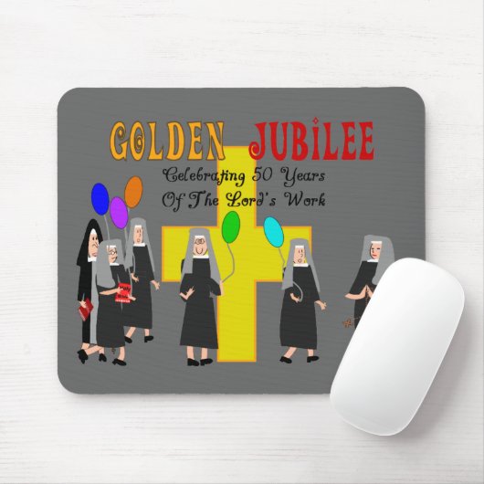 Nonnen-goldene Jubiläum-Geschenke Mousepad (Mit Mouse)