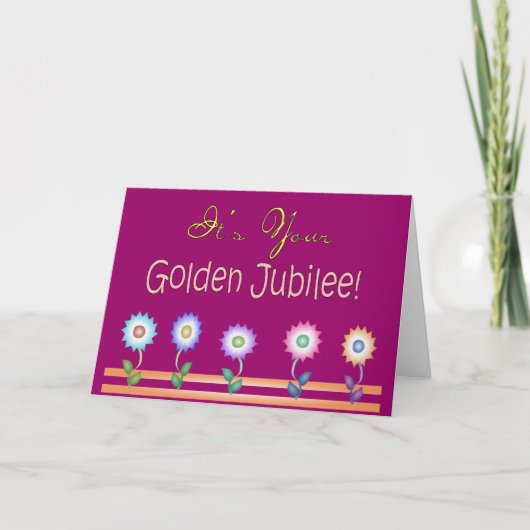 Nonnen-goldene Jubiläum-Karten und Geschenke Karte (Vorderseite)