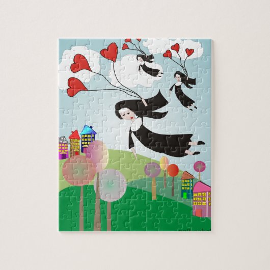 Nonnen-hochfliegendes Puzzlespiel Puzzle (Vertikal)