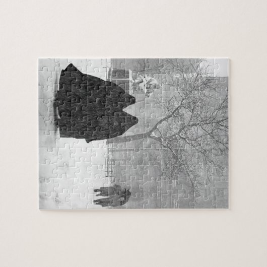 Nonnen im Schnee Puzzle (Horizontal)