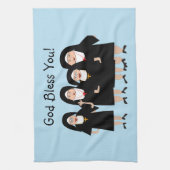 Nonnen in Gewohnheiten Geschirrtuch (Vertikal)