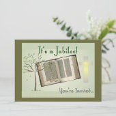 Nonnen-Jubiläum-Einladungen Einladung (Stehend Vorderseite)