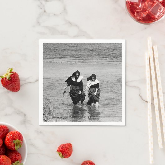 Nonnen klammern auf Long Island Serviette (Beispiel)