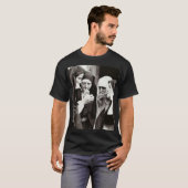 Nonnen Rauchen Vintage Fotografie T-Shirt (Vorne ganz)