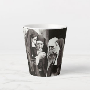 Nonnen Rauchen Vintage Fotografie Tasse